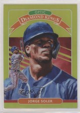 2020 Panini Donruss Optic Diamond Kings Retail Lime Green Prizm Jorge Soler 00gy
