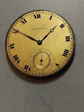 Waltham Riverside A 19 Jewels Pocket Watch Movement Mens U S A