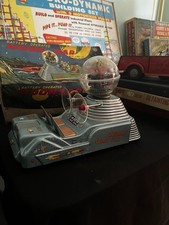Nomura Lineman 50s Tin Toy Moon Space Ship Battery Operated Working W/ Box