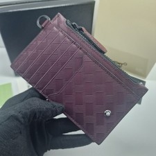 MontBlanc 199425-Extreme 3.0 8cc Leather Wallet Cassis Card Holder Made In Italy