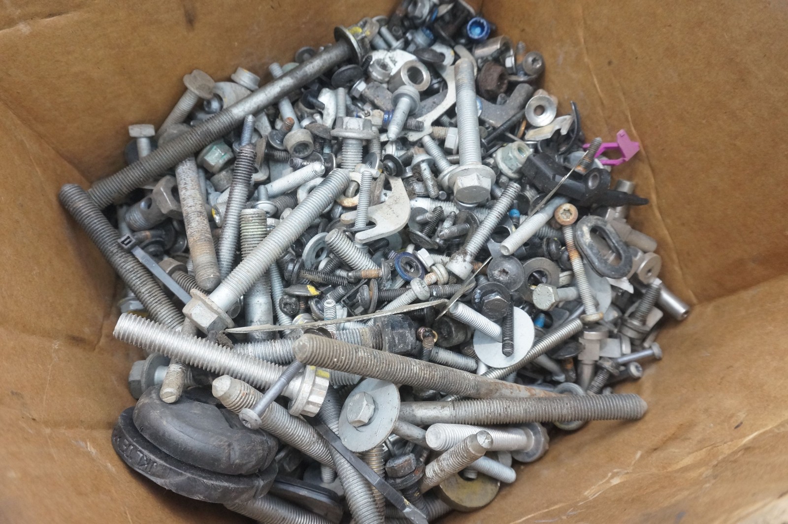 Box of Miscellaneous Assorted Hardware Nut Bolt Bracket Lamborghini Aventador 15