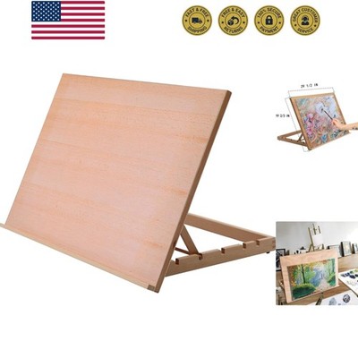 Extra Large 5-Position Wood Drafting Table Easel Drawing and Sketching Board,...