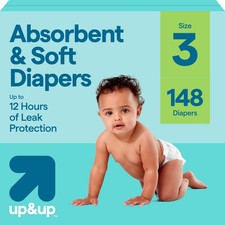 Disposable Diapers - Size 3 - 148ct - up up