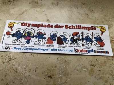 Ü-Ei Bpz Olympiade der Schlümpfe 1983 100% Orginal Super Zustand