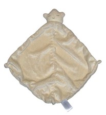 Angel Dear Yellow Star Baby Blanket Security Lovey 12x12"