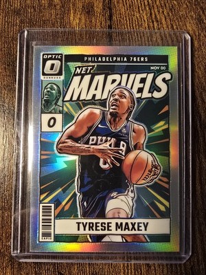 2024-25 Panini Donruss Optic Tyrese Maxey 76ers Net Marvels Holo