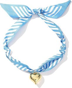 Authentic Scarf Necklace for Women Bandana Necklace with Gold Plated Pendant Heart,Cross,M