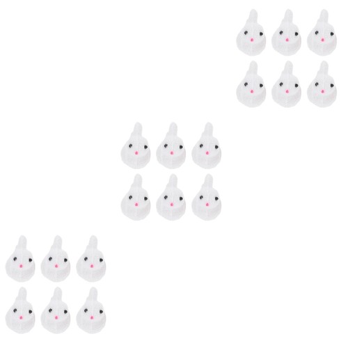 3 Count Simulierte Kaninchenverzierung Hase Gartenfigur Künstliche Hasenform - Bild 10 von 12