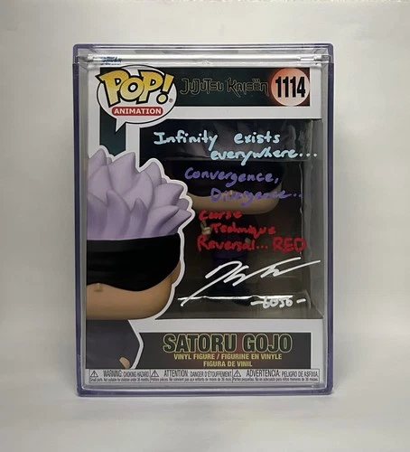 Funko Pop! Jujutsu Kaisen : Satoru Gojo #1114 signed and quoted by Kaiji Tang