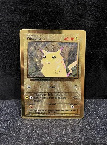 2021 Pokemon Pikachu Gold Metal Ultra Premium Collection 58/102 - Celebrations