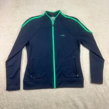 L RL Ralph Lauren Active Full Zip Jacket Navy Green Women's Size Medium