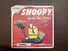 Snoopy and the Red Baro 1969 Vintage View-Master Reels Packet With Booklet B-544