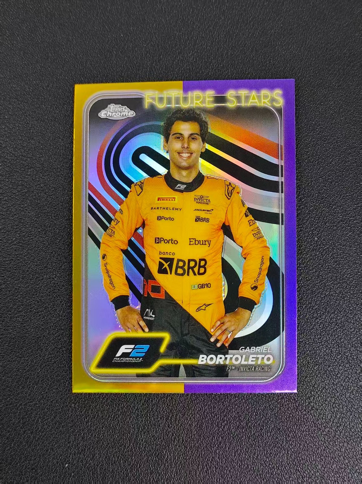 2024 Topps Chrome Formula 1 F1 Gabriel Bortoleto Gold/Purple Refractor#28 MAH