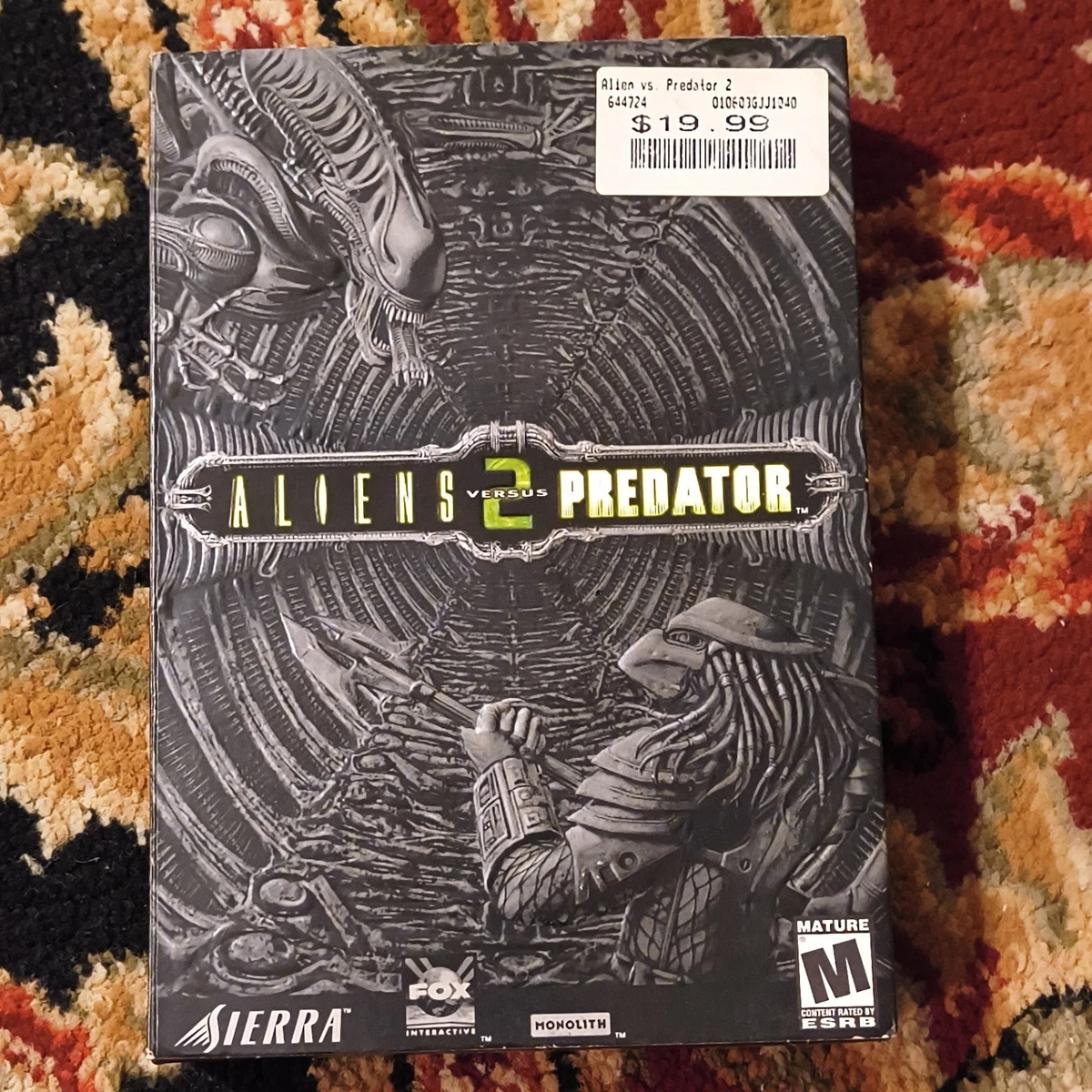 Jeu PC Alien Vs Predator 2 - Big Box édition Originale, En Très Bon état