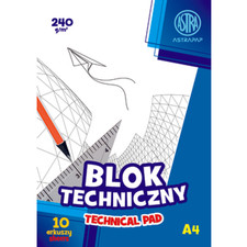 5901137132617 Astra Blok techniczny ASTRAPAP A4 240g 10 ark