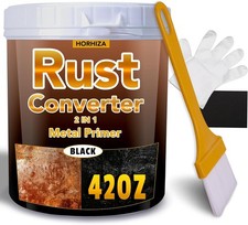 2 In 1 Rust Converter Metal Primer 42 Oz Black Rust Inhibitor Paint For Metal 2 In 1 Rust Converter Metal Primer 42 Oz Black Rust Inhibitor Paint For Metal