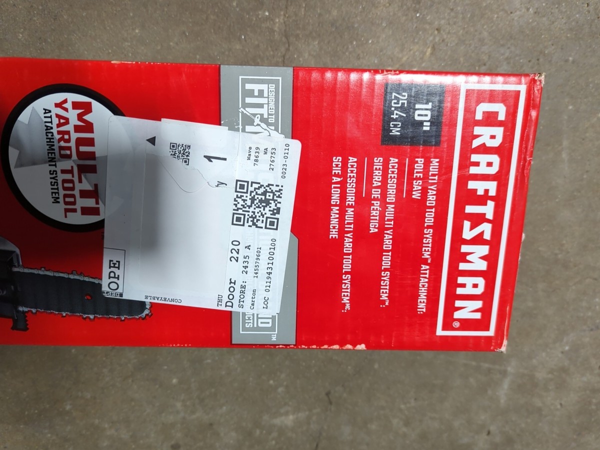 CRAFTSMAN CMZAS6JPS - Pole Saw Attachment - Multi Yard Tool System