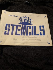 Vintage Tri-Chem Super Stencils (Used, Good condition)