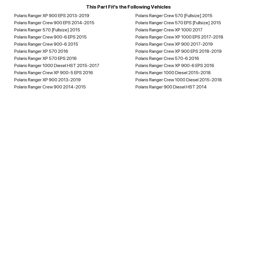 Open Trail 105475 UTV Plow Mount Kit