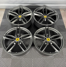 OEM 20" FERRARI 488 Forged Wheels Rims Grigio Ferro 458 Genuine TPMS