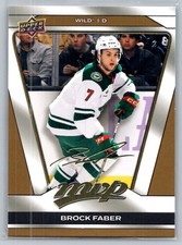 2025-26 Upper Deck MVP - Brock Faber #179 Gold Script Minnesota Wild