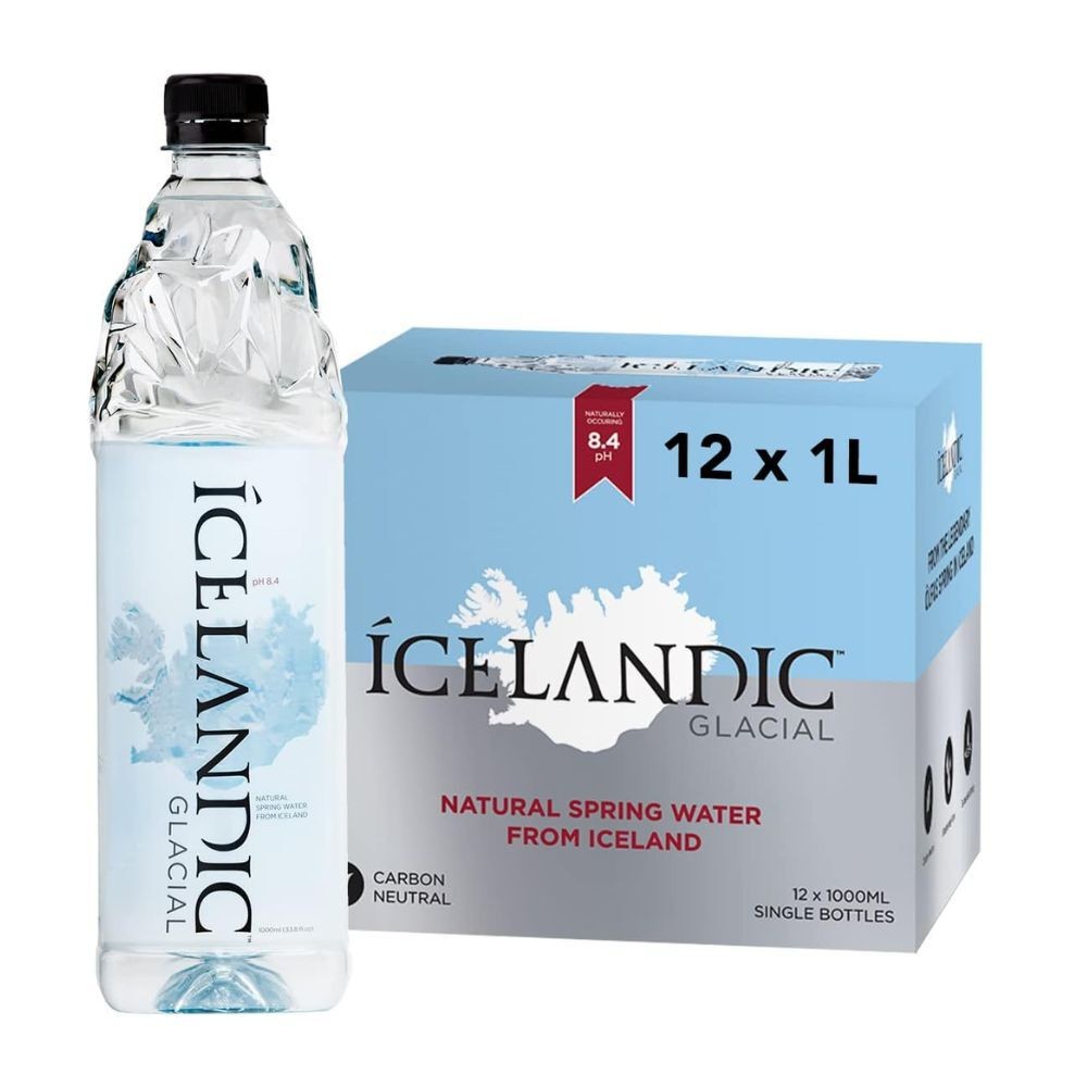 Icelandic Glacial Still Natural Spring Water 12 x 1 Litre PET Bottles