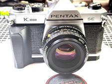 Super Clean - Pentax K1000 SE Complete Kit: 50 mm and90-230 mm plus Grip 
