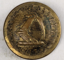 1850s - Massachusetts State Volunteer Militia Officer Uniform Button - M2E