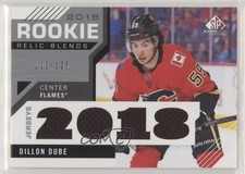 2018 Upper Deck SP Game Used Rookie Relic Blends 122/125 Dillon Dube #RRB-DD a3q