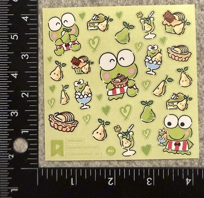 Pipsticks Sanrio Keroppi Pear Fruit Pie Muffin Stickers Pipsticker