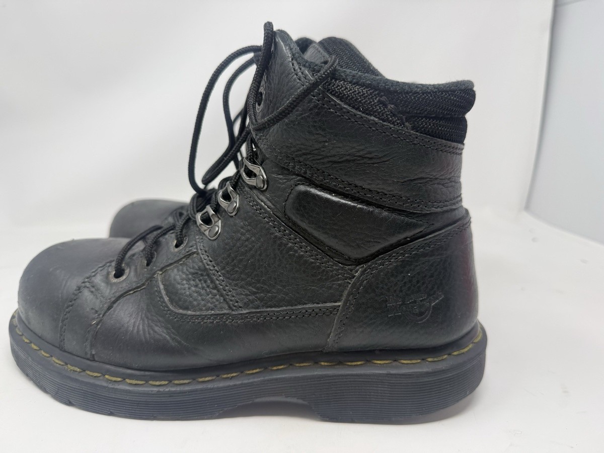 Dr Martens Steel Toe Black Industrial Work Boots Leather Air Wair Men 9 Women 10 Amazon.com | Dr. Martens unisex-adult Ashridge Steel Toe  main image 3