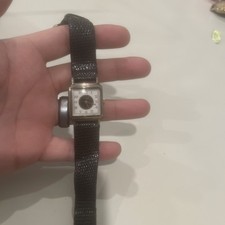 Vintage Rare Fossil Analog Quartz Watch TM-7223 black Band not Working