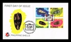Dr Jim Stamps Philippines 1994 Shells Setenant Block First Day Issue Cover