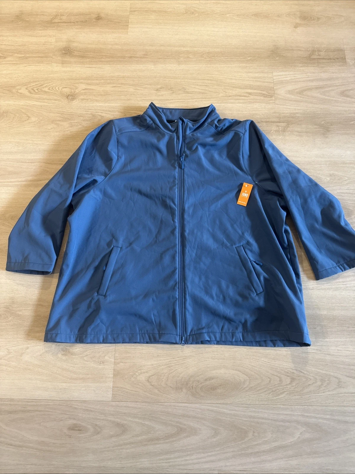 Juno Active Women’s 5X Mock Neck Full Zip Softshell Fleece Lined Jacket Blue NWT
Opens in a new wind