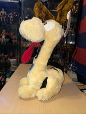 VTG 83  ODIE The Dog 14  Soft Plush Fun Farm United Feature Syndicate Unique Tag
