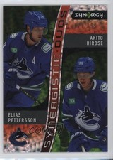 2023 Upper Deck Synergy Green 171/399 Elias Pettersson Akito Hirose #SD-13 0nr3
