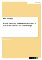 Rationalisierung Im Personalmanagement Durch Instrumente Des Controllings Buch