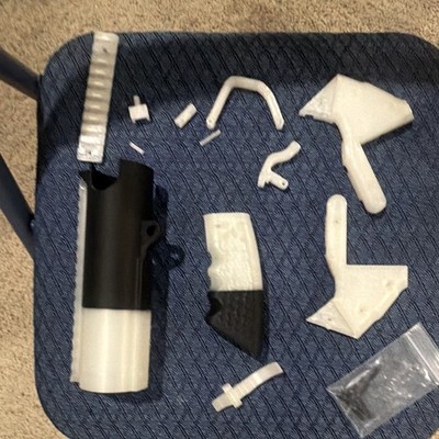 3D Printed 40mm Handgun airsoft grenade launcher ￼