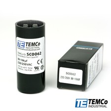 TEMCo 88-106 uf/MFD 220-250 VAC volts Round Start Capacitor 50/60 Hz -Lot-1
