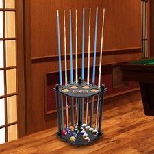 Floortop Pool Cue Holder Hold 8-hole Pool Stick Holder Stand Table Accessory