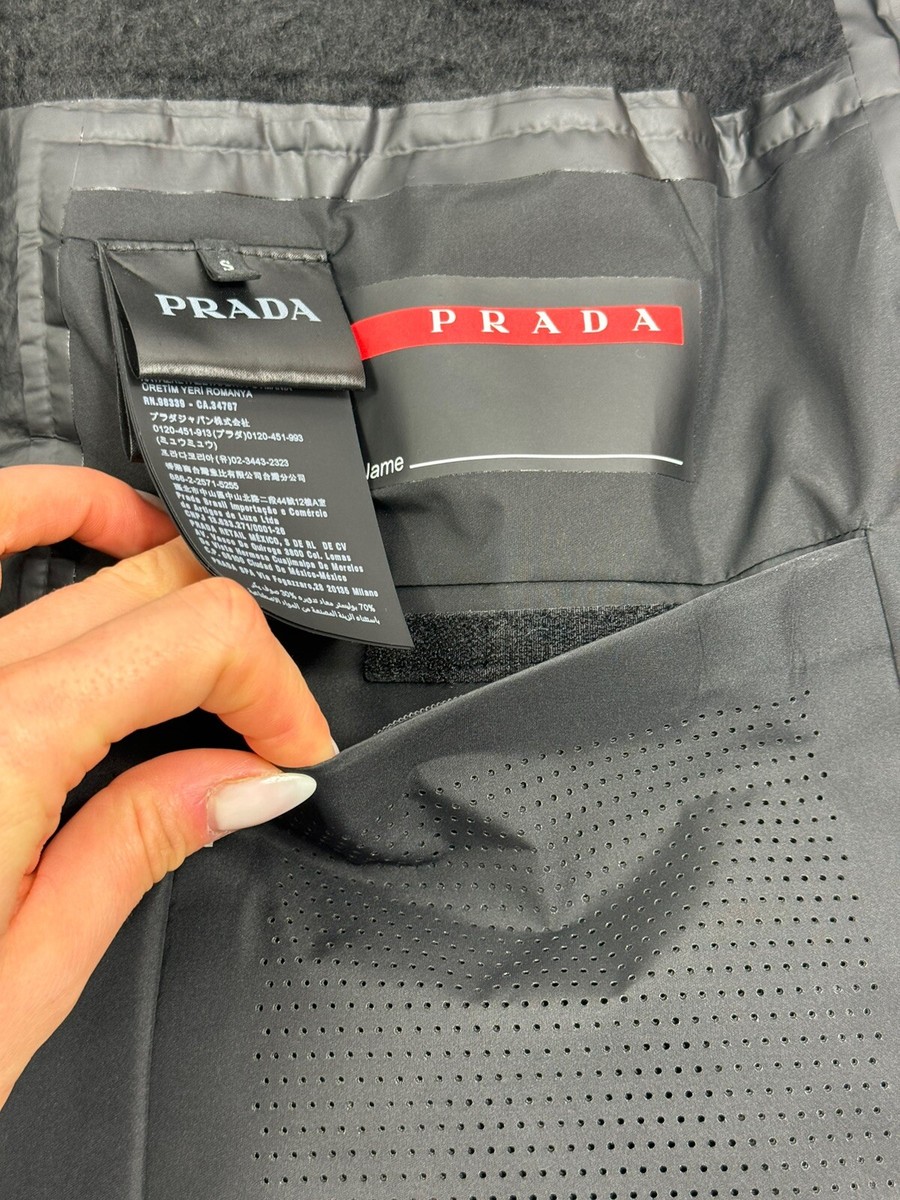 ハッピー PRADA - OVERSIZED HOODED FLEECE JACKET SIZE: S Fits XL+ | eBay UK
