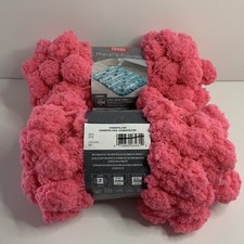 Coats Clark Red Heart Pomp-a-Doodle Yarn 3.5oz 14yds Hot Pink Cosmopolitan Lot 2