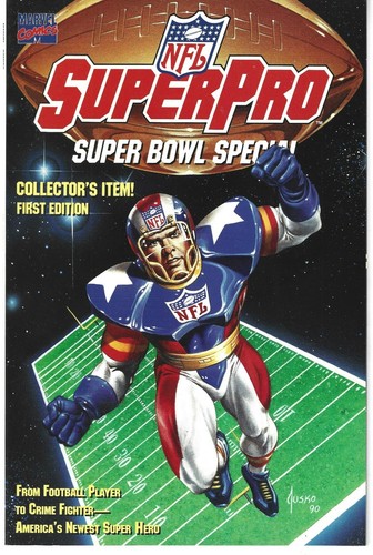 NFL SuperPro Super Bowl Special #1 Marvel Comics 1991 - Picture 2 of 4