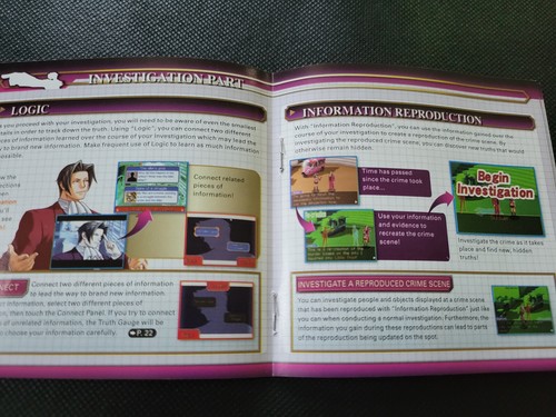Miles Edgeworth Ace Attorney Investigations - Nintendo DS Authentic Manual Only! - Picture 4 of 4