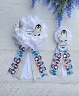 Penguin Baby Shower Corsages ,Mommy & Daddy Corsage Set