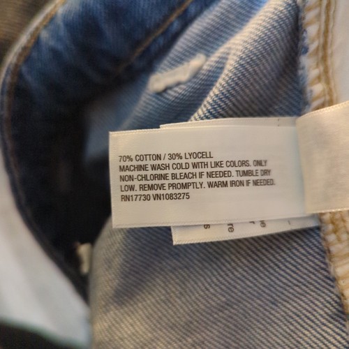 High-Rise Wide Leg Denim Cargo Pant Universal Thread Med Wash Size 17/38" Waist - Picture 9 of 9