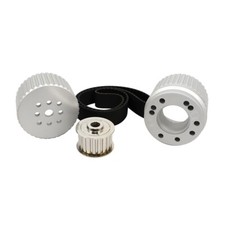Sbf Small Block Ford Billet Aluminum Gilmer Belt Drive Pulley Kit 289 302 351w
