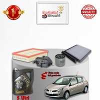Set Service 4 Filter Und ÖL Renault Clio III 1.5 DCI 55KW 75CV Von 2010->
