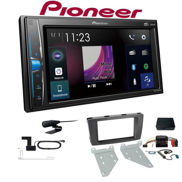 Pioneer 2-DIN Autoradio Bluetooth Dab+ FüR Skoda Octavia II Black Mit Canbus-image