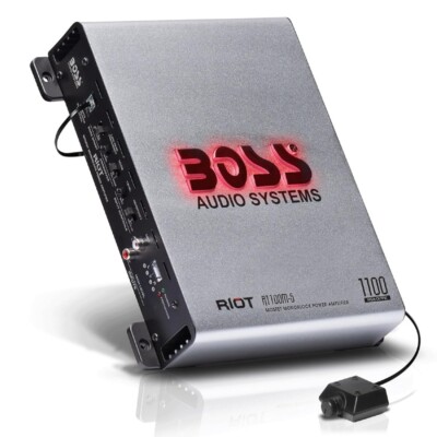 Boss Audio Systems RIOT R1100M-S Mono Verstärker 1-Kanal Klasse AB 1x825W RMS